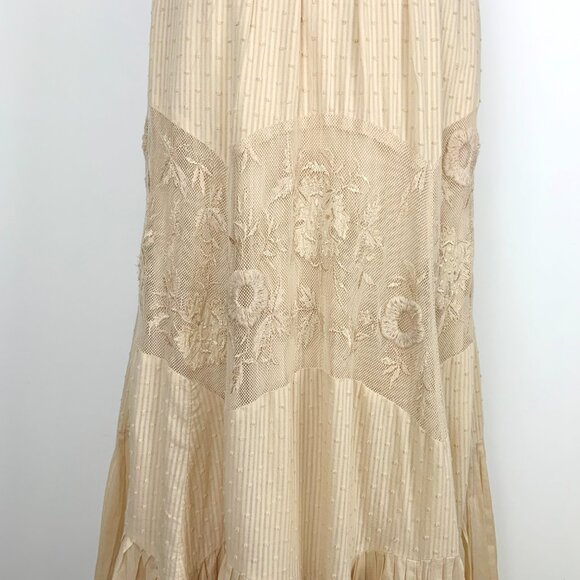 Free People Jar of Hearts BOHO Summer Halter Midi Dress Medium - Picture 9 of 16